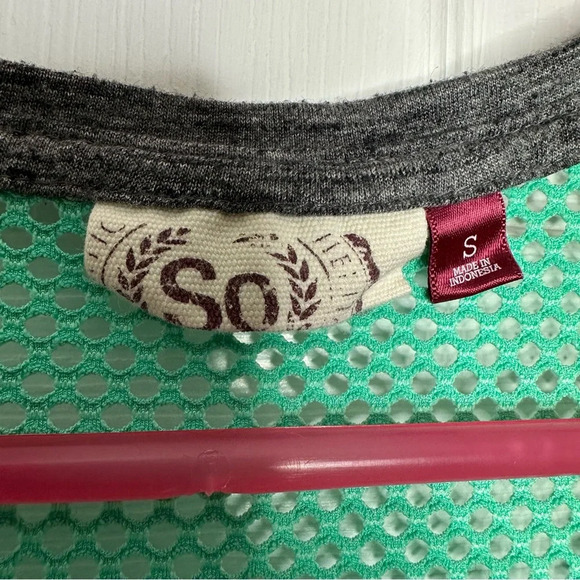 SO Tank Top Colourblock Teal & Grey Size Small - Picture 6 of 16